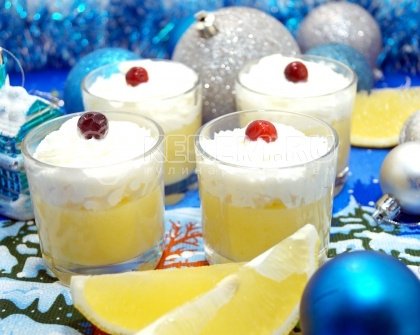 Лимонный десерт «Снежная королева»