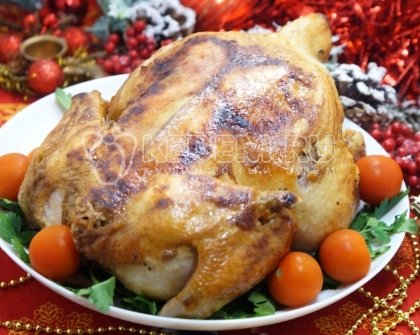 Курица запеченная в духовке с лимоном