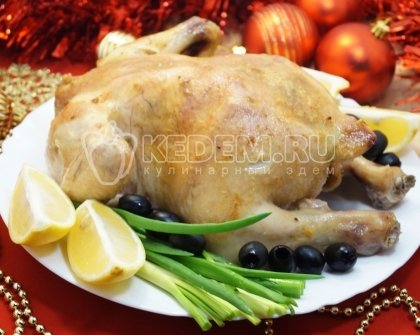 Курица запеченная на соли в духовке