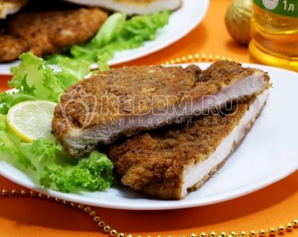 Шницель по-венски из курицы