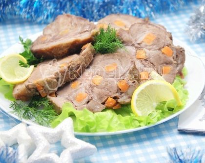 Новогоднее мясо с морковью