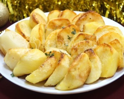 Картофель запеченный в духовке на Новый год