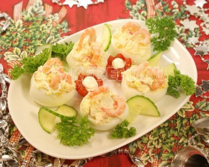Закуска «Фаршированные яйца»